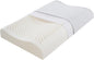 Ultra Thin Nature Latex Foam Pillow-Bouncy Yet Sturdy Soft and Supportive，Ultra Slim Cervical Neck Contour Pillow for Back Sleepers，for Neck Shoulder Pain Relief(23.6"×15.7"×3.1"/3.9")