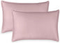 King Pillowcases by Pure Bamboo, Genuine 100% Organic Viscose Derived from Bamboo, Luxuriously Soft & Cooling, Double Stitching, Envelope Closure (2 King Pillowcases, Dusty Pink)