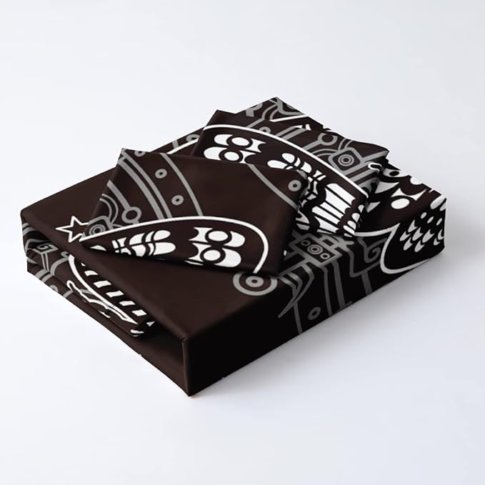 Holiyog Gothic Skull Comforter Set - Edgy Skeleton Duvet Cover for Dark Bedroom Decor