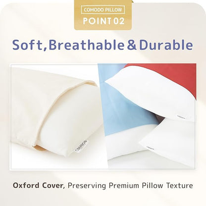 Comodo Body Pillow Cover with Zipper (Made in Japan / 63 x 20 inch (150 x 50cm) / Ivory) Dakimakura Pillow (Anime/Maternity) 100% Cotton CMC9150R - Washable