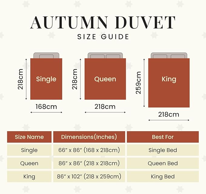 FOSSFLAKES Nordic Sleep, Comforter Duvet Insert, All Season Duvet, Down Alternative Bedding Comforter Premium Scandinavian Design (King)