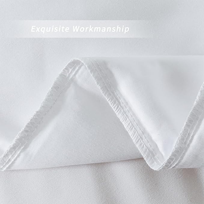 2 Pack Body Pillowcase 20 x 48 Inches Soft Comfortable Not Shrink Microfiber Body Pillow Cover, White Body Pillow Cover with Hidden Zipper Closure