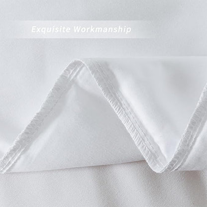 2 Pack Body Pillowcase 20 x 48 Inches Soft Comfortable Not Shrink Microfiber Body Pillow Cover, White Body Pillow Cover with Hidden Zipper Closure