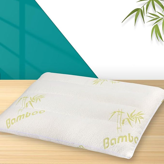 MINUPWELL Ultra Thin Pillows, Flat Pillows for Sleeping Thin, 7D High Support 2.5 inch Height Slim Bed Pillows for Stomach Sleeper, Standard Size -18x26 in - Rayon Derived from Bamboo