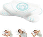 Smug Cervical Neck Pillow for Sleeping, Cooling Ergonomic Memory Foam Pillow with Arm Rest Slot and Ice Silk Pillowcase, Dual Height Orthopedic Support Contour for Side, Back, Stomach Sleepers