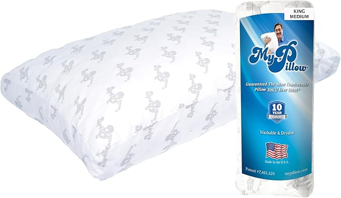 MyPillow Bedding Bed Pillows for Sleeping King Size, Gusseted for Back, Stomach or Side Sleepers - My Pillow Premium Pillow [King, Medium]