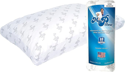 MyPillow Bedding Bed Pillows for Sleeping King Size, Gusseted for Back, Stomach or Side Sleepers - My Pillow Premium Pillow [King, Medium]