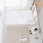Flannel Crib Protector Pad，100％ Waterproof Mattress Protector Pad, One Size, 27" X 50" White
