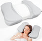 HOMCA Back Sleeper Pillow, Memory Foam Back Sleeping Cervical Neck Pillow Reduces Pressure on Skin, Beauty Pillow Wrinkle Prevention, Ergonomic Design for Neck and Shoulder Pain Relief
