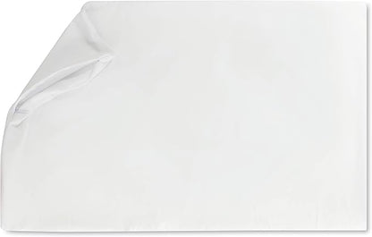 Cover Only for Premium Microbead Bed Pillow, Small Extra Smooth - Ultra Comfortable Sleep with Silk Like Anti Aging Cover 85% Spandex/ 15% Nylon Breathable, Cooling White