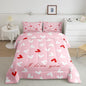 Feelyou Heart Comforter Set Queen Size Comforter for Boys Girls Teens Cute Bedding Set Kawaii Duvet Set Room Decor Pink Quilt Set