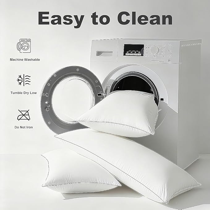 Shatex Soft Bed Pillows Available for All Season, Pillows for Sleeping King Size Relieve Cervical Fatigue Ergonomic Pillow Ultra Cozy and Breathable, 1 Pack, White