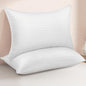 Standard Size Bed Pillows Set of 2 - Down Alternative Premium Cooling Pillows for Side, Back, and Stomach Sleepers Hotel Quality Fluffy Soft Microfiber Fill Breathable Skin-Friendly