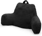 Reading Pillow for Sitting in Bed Adult, Standard Reading Pillow with Memory Foam, Back Pillow for Bed Sitting Up with Extend Arms, Black