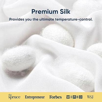 Vesta Silk-Layered Ultra-Thin Pillow, 100% Silk Layer, Slim and Flat Design for Back or Stomach Sleepers, Ultra-Thin Profile (2.5" Height) & Soft - LimeZen