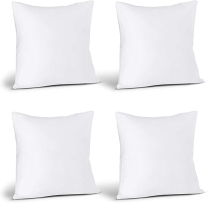 Utopia Bedding Throw Pillows (Set of 24, White), 18 x 18 Inches Pillows for Sofa, Bed and Couch Decorative Stuffer Pillow