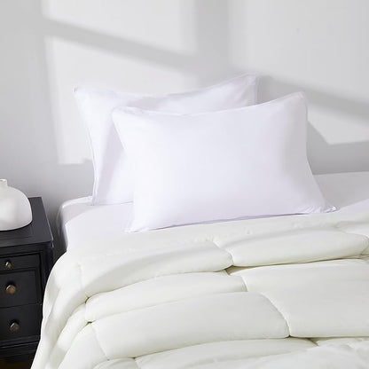 Pillows Queen Size Set of 2 – 2-Pack Premium Medium Firm Down Alternative Bed Pillows for Sleeping – Generously Filled, Ultra Soft Support for Standard, Queen & King Sleepers