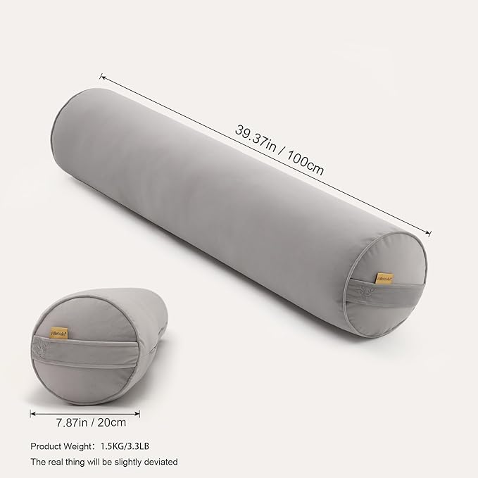 Cuddle Pillow – Body Pillow for Adults, Long Bolster Pillow for Bed, Soft & Supportive for Restful Sleep,39.37 x 7.87 Inches,Zinc Gray