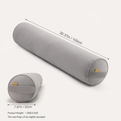 Cuddle Pillow – Body Pillow for Adults, Long Bolster Pillow for Bed, Soft & Supportive for Restful Sleep,39.37 x 7.87 Inches,Zinc Gray