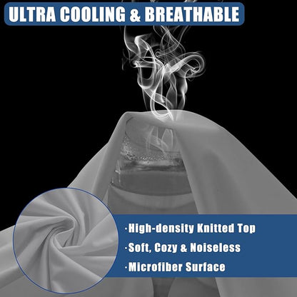 Waterproof Mattress Protector King Size, 2 Pack Breathable Mattress Cover, Fitted Deep Pocket Mattress Pad Cover Stretches up to 21 Inches, Soft Noiseless Bed Cover