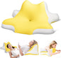 Reading Pillow for Lying, Leaning and Prone, Contour Memory Foam Pillow, Ergonomic Cervical Pillow for Neck and Shoulder Pain Relief, Bed Wedge Pillow Yellow