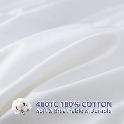ABENE Mattress Topper for Back Pain Relief, Extra Thick Mattress Pad Pillowtop, Soft Mattress Protector Cover with 8"-21" Deep Pocket (Pure White, King, Feather Down)