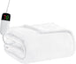 BOMOVA Heated Electric Blanket Throw Size- 50" x 60" Heating Blanket with 10 Heating Levels & 8 Hours Auto Off, Warm Flannel Blanket, Christmas Birthday Gifts for Women