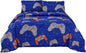 SDIII 3PCS Blue Gaming Comforter Set Full, Soft Microfiber Lightweight Game Comforter Sets for Boys Girls Kids Teens, Video Gamer Bedding Set Full