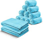 IR Imperial Rooms Fleece Blanket 12 Pack Twin Size 60x80 Inches - Super Soft Fluffy Throw Blanket for Sofa and Bed - Warm and Cozy Lightweight 400 GSM Microfiber Bed Throws Blankets (Light Blue)