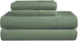 LANE LINEN 100% Egyptian Cotton Bed Sheets - 4PC Full Sheets Set, Long Staple Bedding Sheets, Sateen Weave, Luxury Hotel Sheets, Fits Upto 16" Mattress, Swiss Dot - Iceberg Green