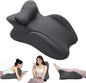 Memory Foam Wedge Pillow, Prone Pillow Headboard & Bed Reading Pillow, Multifunctional Ergonomic Support for Back Pain, Acid Reflux, Sitting Up, Back Cushion with Removable Stretch Cover (Dark Gray)
