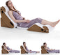 6PCS Orthopedic Bed Wedge Pillow Set for Post Surgery Brown