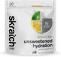 Skratch Labs Unsweetened Hydration Sport Drink Mix | Sugar Free | Electrolytes Booster | Lemon + Lime - 30 Servings | Non-GMO, Vegan, Kosher, Keto, Paleo