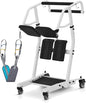 MCombo Stand Assist Patient Lift with Transfer Belt, Patient Transport Unit for Home Care and Elderly Use, 400lbs Capacity, STA446 (Black)