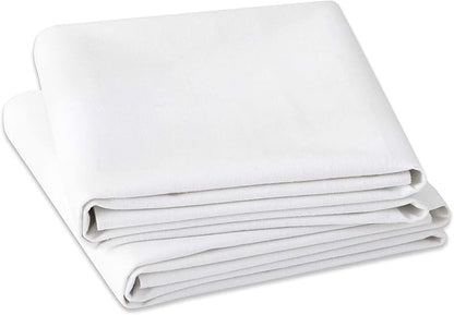 Flannel Crib Protector Pad，100％ Waterproof Mattress Protector Pad, One Size, 34" X 36"-2Pack