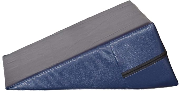 Vinyl Foam Wedge Support Pillow, Therapeutic Foam Back and Legs Medical Quality Bed wedge