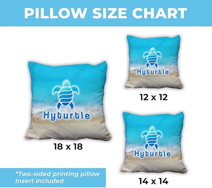 Hyturtle Personalized Book Throw Pillow (Insert Included) Gifts for Girl Book Lover Reading Club Librarian on Birthday Valentines - Funny Book Lover Gifts - Custom Name Couch Cushion Decor Pillow