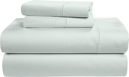 LANE LINEN Luxury 100% Egyptian Cotton Bed Sheets King Size, Fully Elasticized Reinforced 15 Inch Extra Deep Pocket King Sheets, Soft & Comfy Sateen Weave for Silky Finish - Murmur