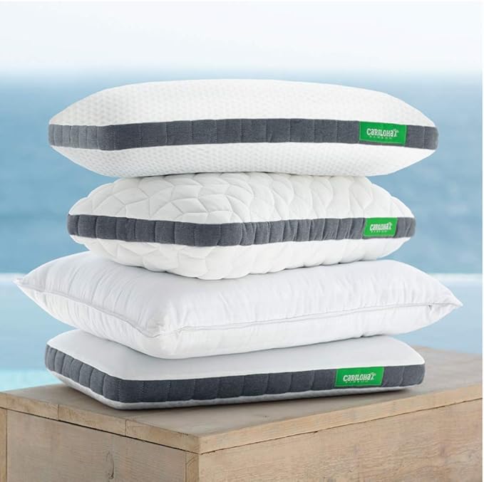 Cariloha Luxurious Cooling Classic Pillow | Standard | White | 32"x20" | Viscose Material | Naturally breathable, Hypoallergenic, and Moisture wicking