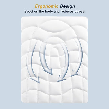 Unikome Waterproof Twin Mattress Protector - Soft Breathable Microfiber Bed Cover with Deep Pocket (Fits 8-21 Inches), Noiseless and Machine Washable (White, 39x75)