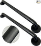 Handicap Grab Bars, 2 Pack 24 Inch Shower Grab Bar for Seniors, 304 Stainless Steel ADA Grab Bars for Bathtubs and Showers, Toilet, Safety Shower Handles for Elderly, Disabled (Matte Black Knurled)