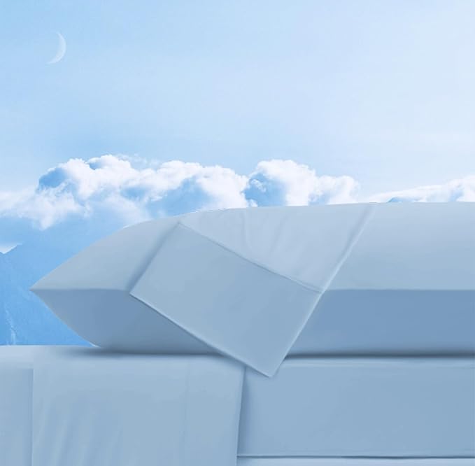 Ubauba Memory Foam Body Pillow with Cover, Full Large Body Pillows Insert for Adults with Envelope Closure Pillowcase, Firm & Fluffy Long Bed Pillows for Sleeping (20x54 inch, Blue)