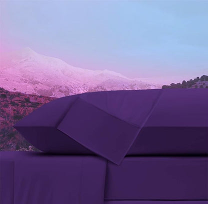 Ubauba Memory Foam Body Pillow with Cover, Full Large Body Pillows Insert for Adults with Envelope Closure Pillowcase, Firm & Fluffy Long Bed Pillows for Sleeping (20x54 inch, Purple)
