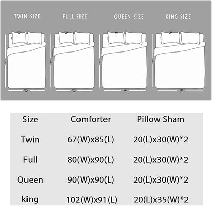 Kids Toddler Bedding Jellyfish Comforter Set,Marine Life Water Plants Bubbles Bedding Full Size Comforter Sets for Girls Boys Room Decor,Aesthetic Bedding Comforter Sets with 2 Pillowcases.