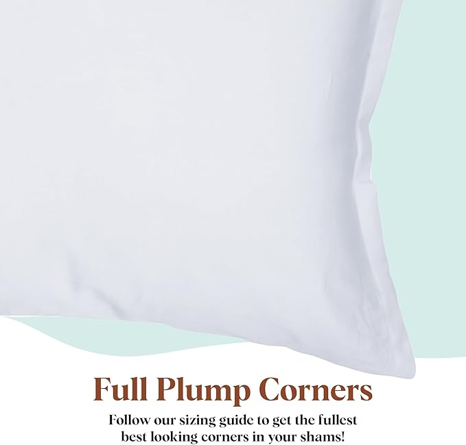 Pillowflex Synthetic Down Pillow Insert - 21x27 Down Alternative Pillow, Ultra Soft Oversized Standard Bed Sleeping Pillow, Large Rectangle Sham - 1 Decorative Pillow Form