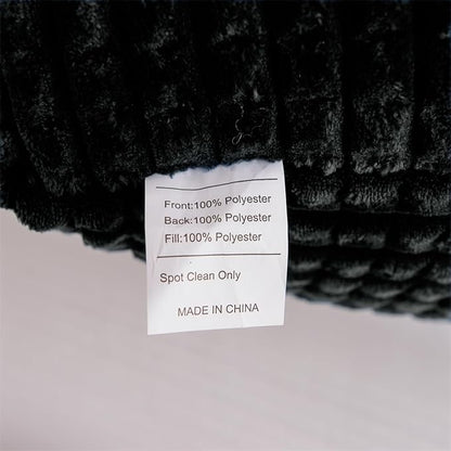 Holawakaka Adults Reading Pillow with Arms, Backrest Reading & Rest Pillows for Sitting Up in Bed, Bed Rest, Lounging, Working on Laptop,Arms Back Support Cushion for Men Women Teens, Black