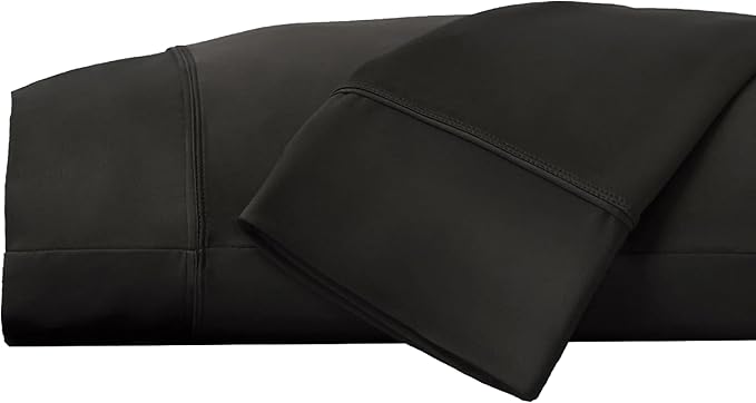 SHEEX Original Performance Cooling Pillowcases, Ultra-Soft Pillowcase Set, 2 Cooling Pillow Covers, King, Black