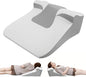 Bed Wedge Pillow for Sleep Apnea, Acid Reflux & Snoring Relief, Post-Surgery Recovery Pillow with Ergonomic 3-in-1 Certified Memory Foam for Back, Neck & Head Support, Ideal for Back & Side Sleepers