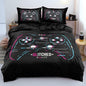 3D Print Gamepad Duvet Cover Set Gaming Comforter Cover Twin Size Black Color Bed Set Gamer Beddings Boy Kid Bedroom Decorations