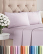 Twin XL 4 Piece Sheet Set - Comfy Breathable & Cooling - Soft Hotel Luxury Bedding Set with 8-16 Inch Deep Pockets - 1 Flat & 1 Fitted Sheet & 2 Pillowcases - Wrinkle Free & Easy Care - Light Lavender